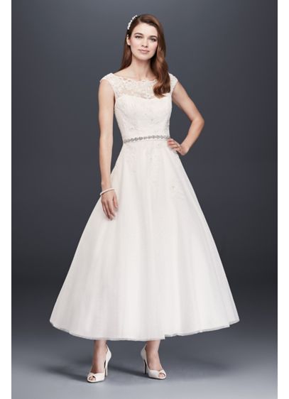 Short A-Line Country Wedding Dress - David's Bridal Collection